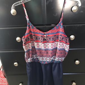 Patterned romper
